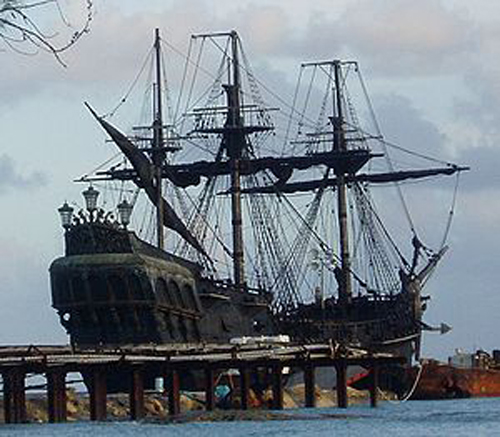 La Perla Negra o Black Pearl, navío pirata de la película Los Piratas del Caribe
