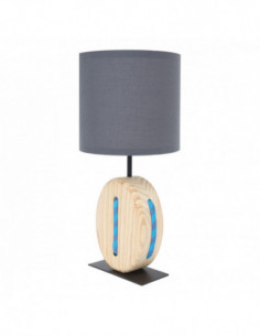 Lámpara de sobremesa en madera  2