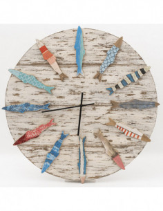 Reloj marinero peces de colores