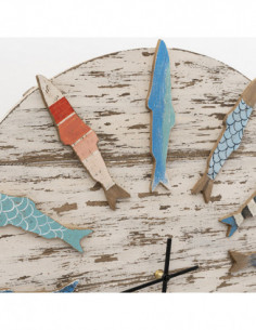 Reloj marinero peces de colores 2