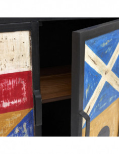 Cómoda cajonera con banderas 2