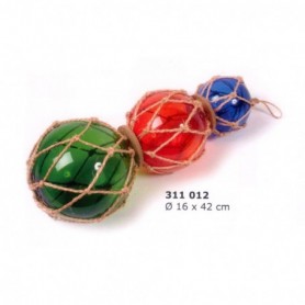 BOYAS DE PESCA EN ROJO, VERDE Y AZUL