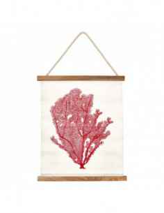 Lámina coral marino rojo de pared