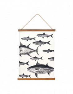 Mural lámina con peces marinos