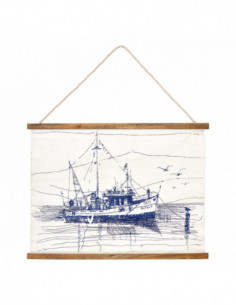 Lámina de pared pesquero marinero