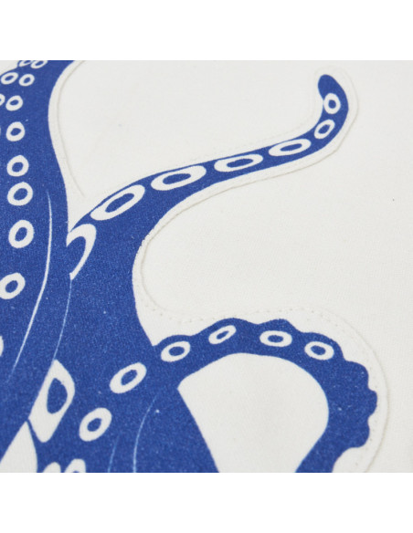 Tapiz con pulpo azul decorativo