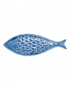 Fuente marinera pez en cerámica