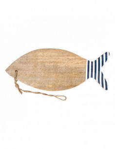 Tabla de cortar pez de madera