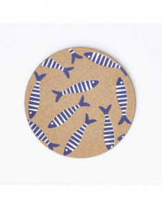 Salvamanteles marineros peces de corcho 2
