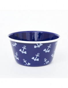 Cuenco para perros con anclas y huesos 2