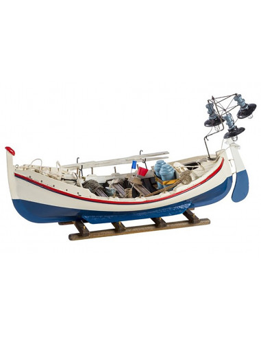Maqueta de barca de pesca mediterránea