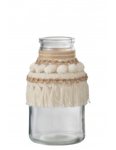 Jarrón de vidrio marino large