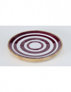 Plato de madera esmaltada 2