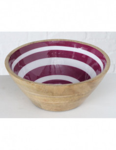 Cuenco de madera esmaltada 2