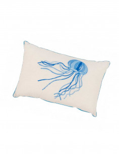 Cojín con diseño de medusa marina