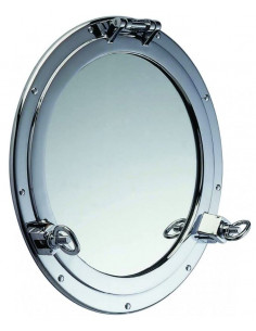 Espejo ojo de buey cromado