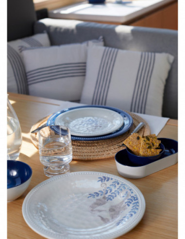 Set de 3 piezas aperitivo azul 