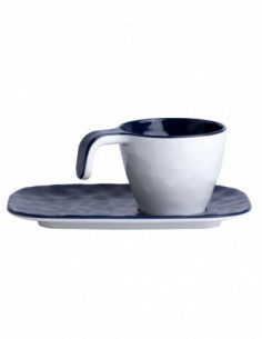 Set de 6UND de tazas espresso azul 