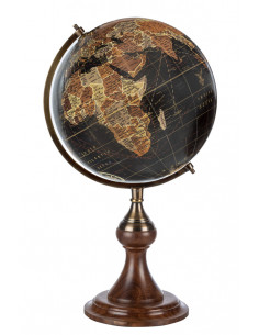 Globo terráqueo con peana