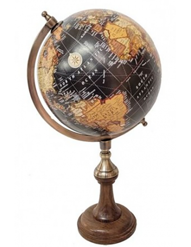 Globo terrestre reproduciendo el mapa mundial