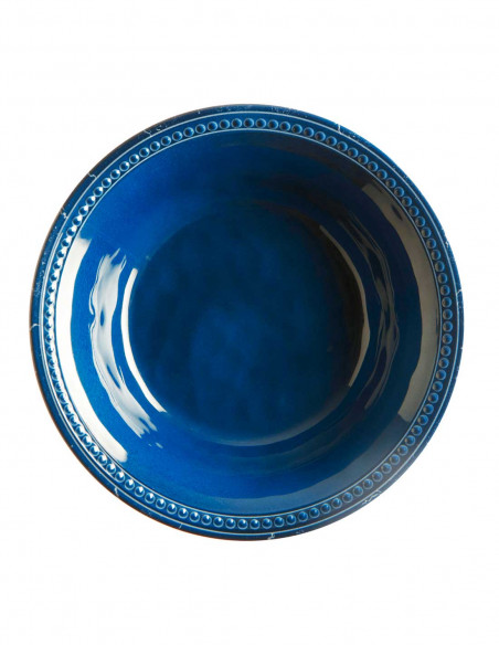 plato hondo azul