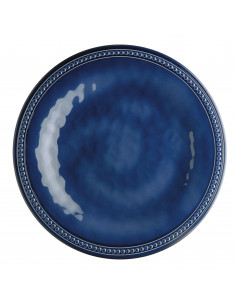 Plato llano melamina azul
