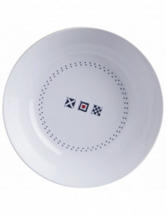 Plato hondo de rayas 2