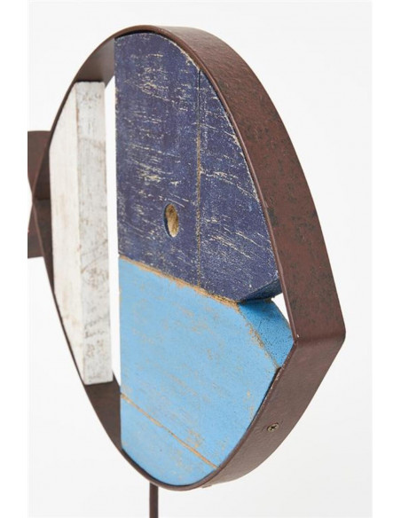 Pez de metal/madera decorativo