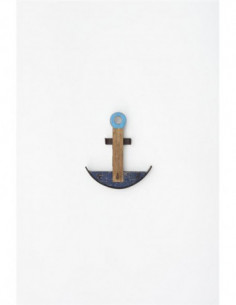 Perchero de ancla decorativa