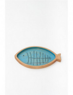 Bandeja bambú pescado