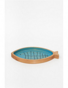 Bandeja bambú pescado 2