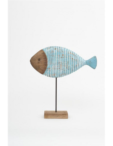 Pez de madera decorativo