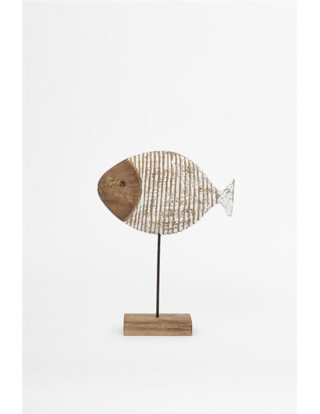 Pez marino blanco madera