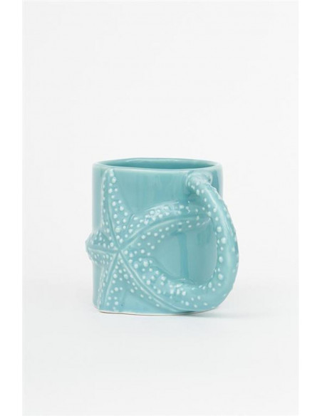 Taza turquesa cerámica