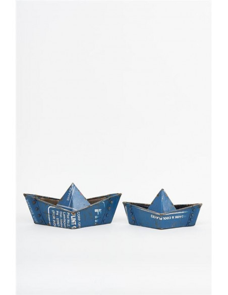 Barcos origami metal
