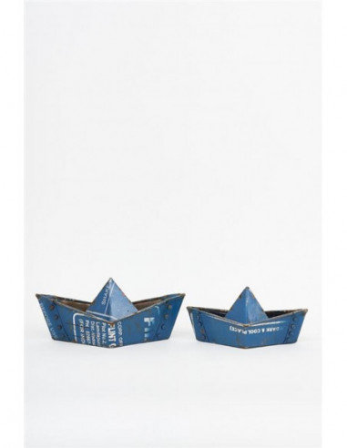 Barco origami metal
