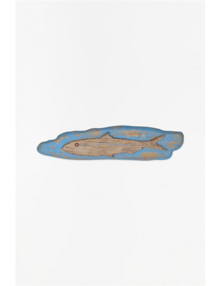 Mural de madera pez