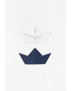 Perchero barco origami