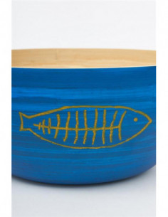 Bol bambú grande pescado 2