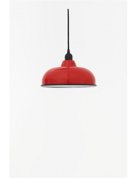 Lámpara metal roja