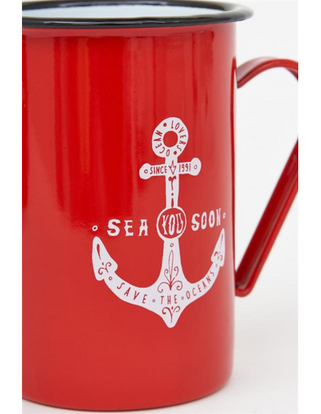 Mug de ancla marino