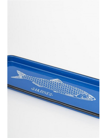 Bandeja de peces azul