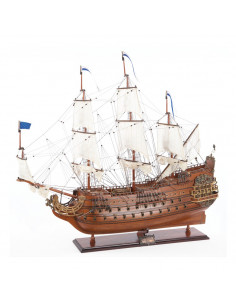 Maqueta naval artesanal  del buque francés le Soleil