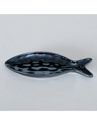 Plato diseño pescado azul