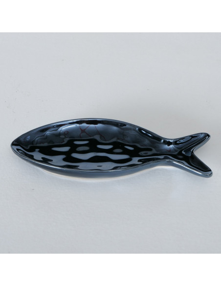Plato diseño pescado azul