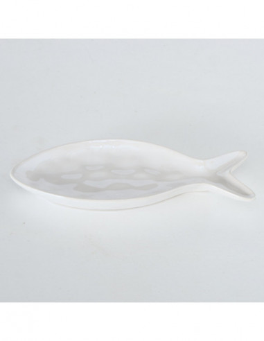 Plato diseño pescado blanco