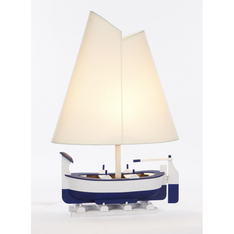 Lámpara náutica de barca de pesca con pantalla