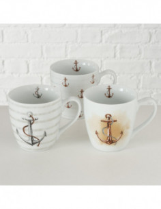 Mug ancla marina