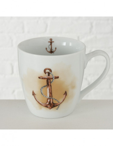 Mug ancla diseño marrón Mug ancla diseño marrón