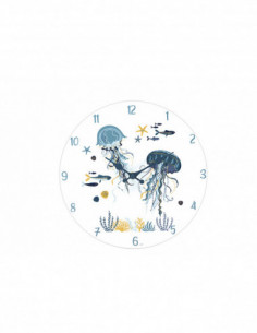 Reloj de pared medusas